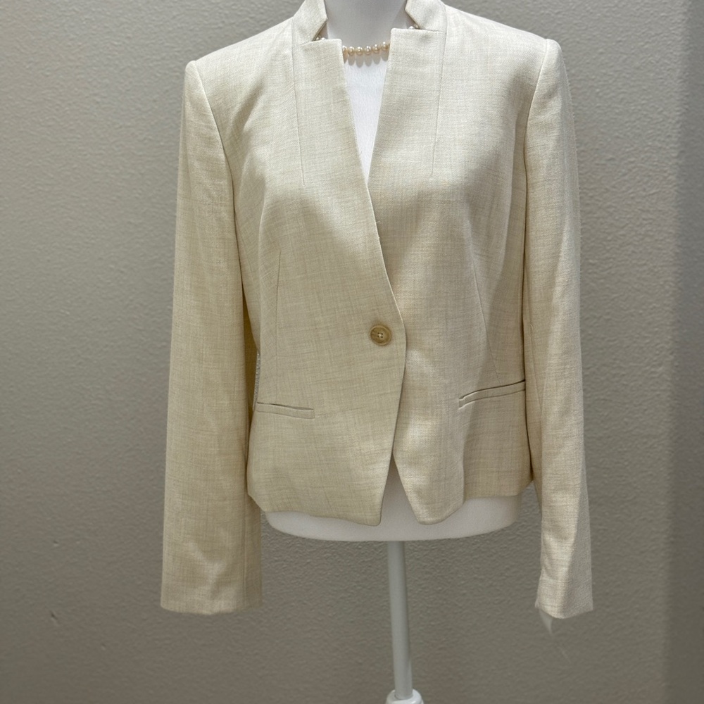 Calvin Klein Cream Women's Blazer